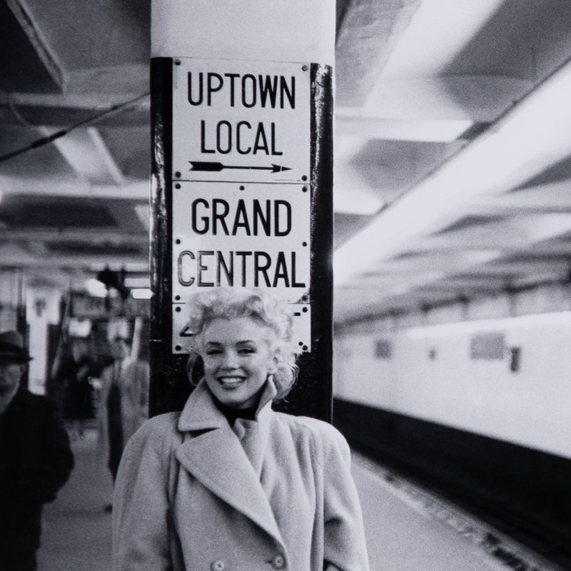 Grand Central Marilyn Print by Getty Images, 36" H x 48" W x 2.5" D