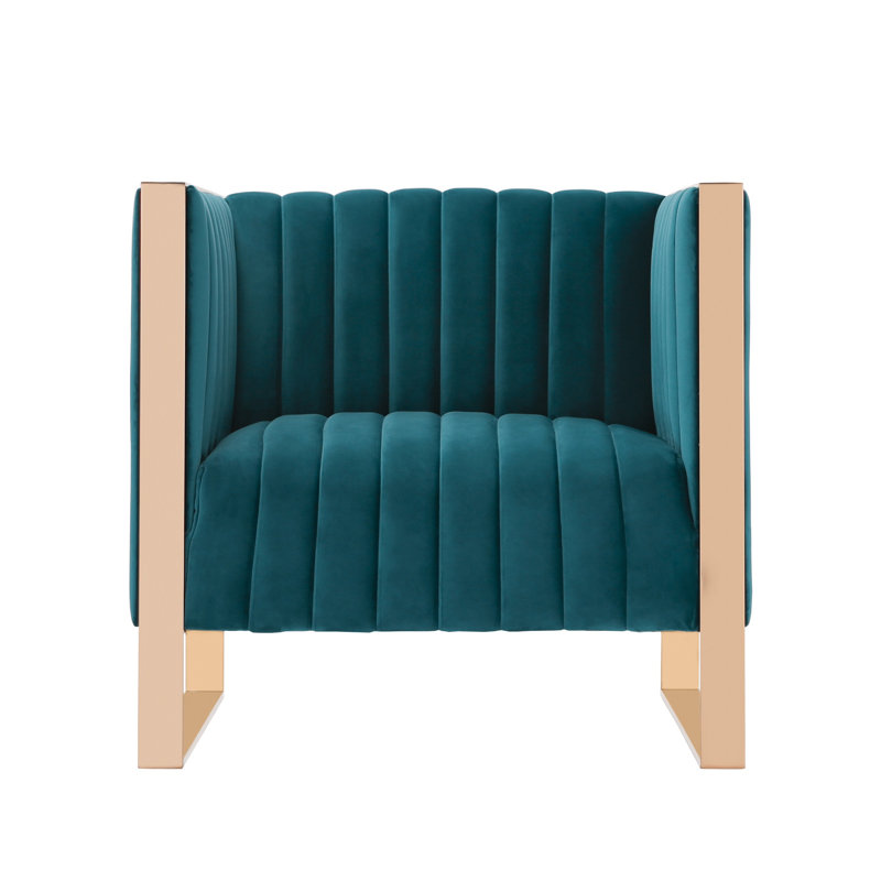 Trillium 2 - Piece Velvet Living Room Set, Teal Velvet