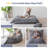 3 In 1 Grey Bean Bag Chair Giant Bean Bag Chairs Convertible Bean Bag Floor Cushion With Machine Washable Cover, Beanbag Chairs-575035806