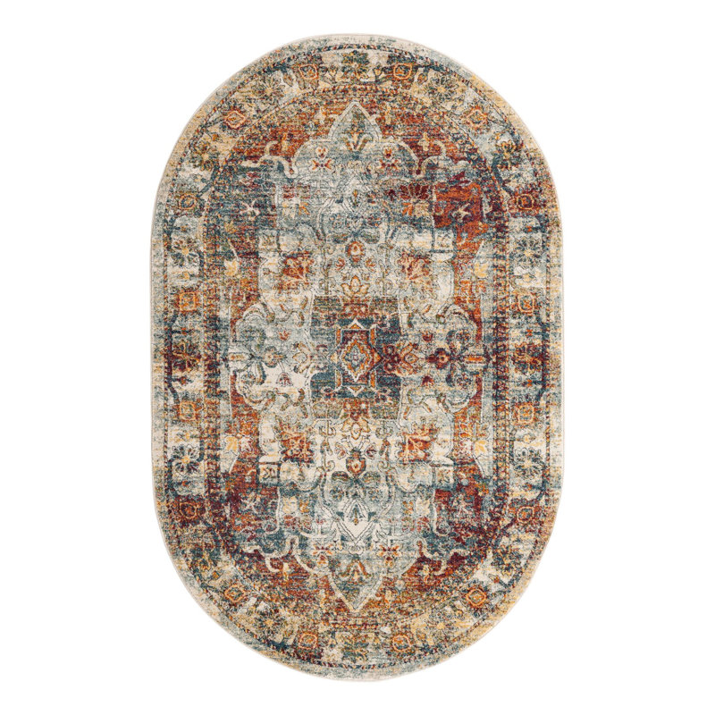 Alresford Oriental Indoor Rug, Oval 5'1" x 8'