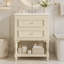 Meuble-lavabo avec lavabo en céramique et 2 tiroirs-542193299