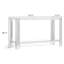 Table basse 55 po en verre trempé pour salon avec centre en acier inoxydable, table d'appoint élégante pour bureau à domicile-574246759-574246761