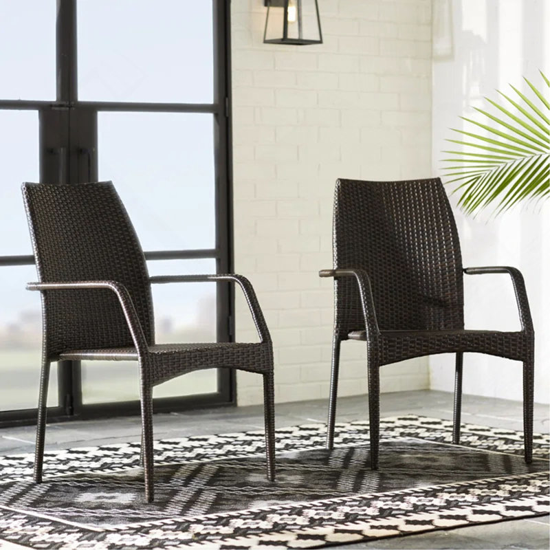 Chaises d'extérieur en osier, 54020 KD MP2, 2 chaises / ensemble