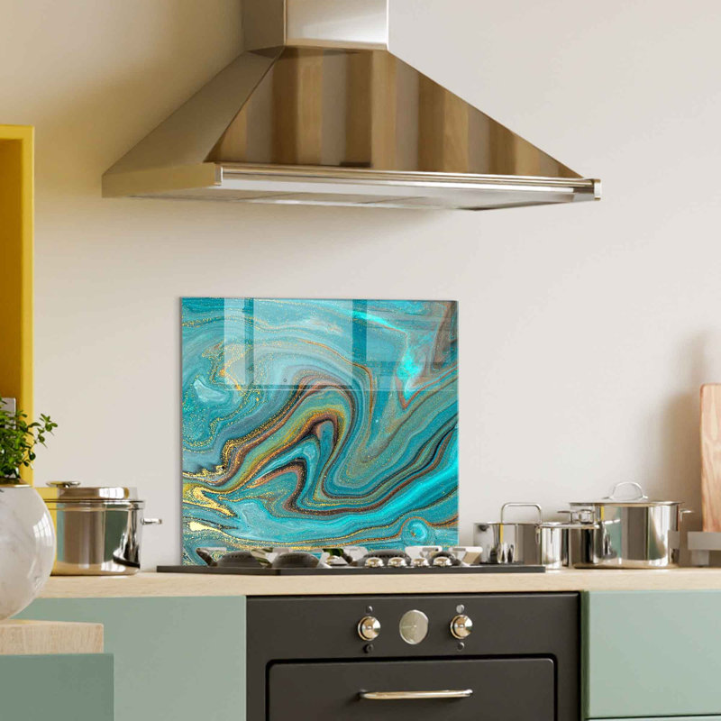 Élégante peinture décorative en verre trempé 23,6 po x 23,6 po | 100% verre trempé, épaisseur: 0,16 pouce | Parfait pour la décoration intérieure, le salon et le bureau | Pièce d'art moderne, durable et élégante