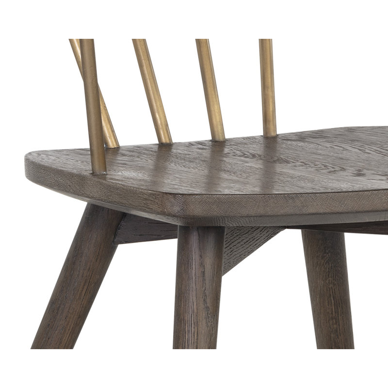 Westport Solid Wood Arm Chair, Dark Brown