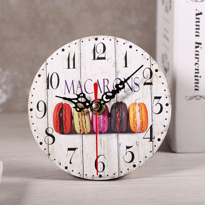 1Pc Artistic Creative European Style Round Antique MDF Home Office Wall Clock Decoration #6