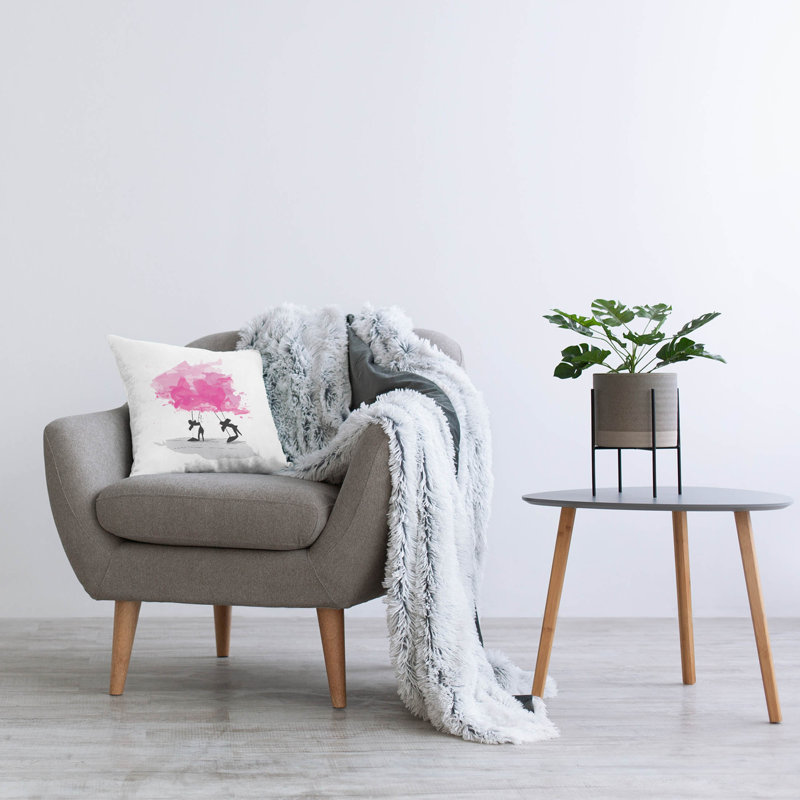 Polyester Throw Square Pillow Cover & Insert
