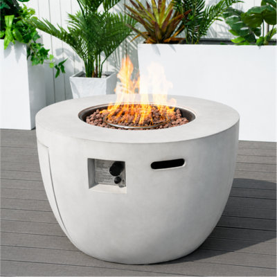 23.8'' H x 36'' W Terrafab Propane Outdoor Fire Pit Table