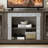 58" Modern TV Stand With 2-Door Storage, Faux Stone Media Console Cabinet, Grey Large Entertainment Center For Living Room-474908059-474908058