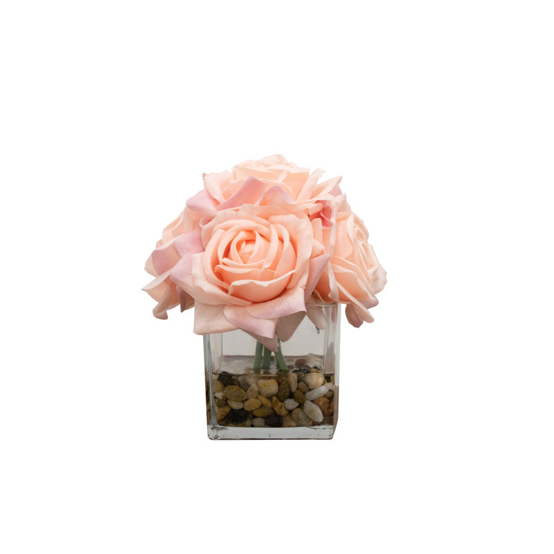 8" Natural Touch Rose Arrangement