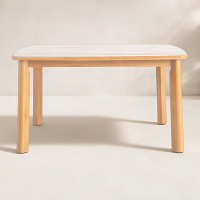 55" Eucalyptus Patio Dining Table