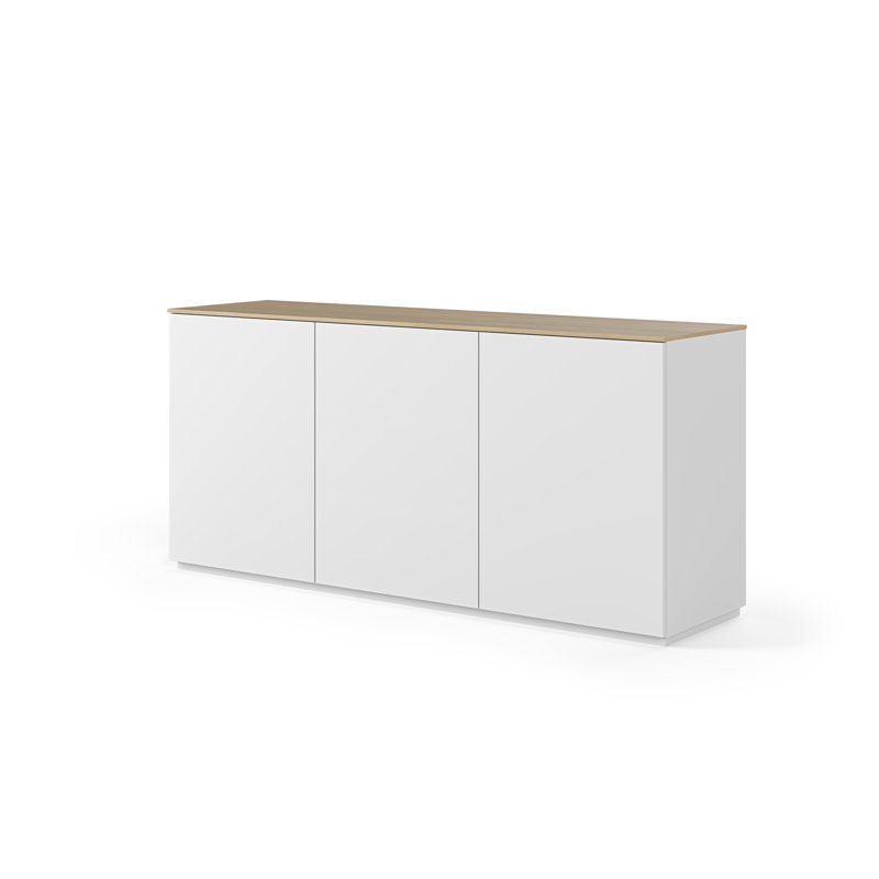 Nichol 180cm Sideboard, Oak Veneer/White