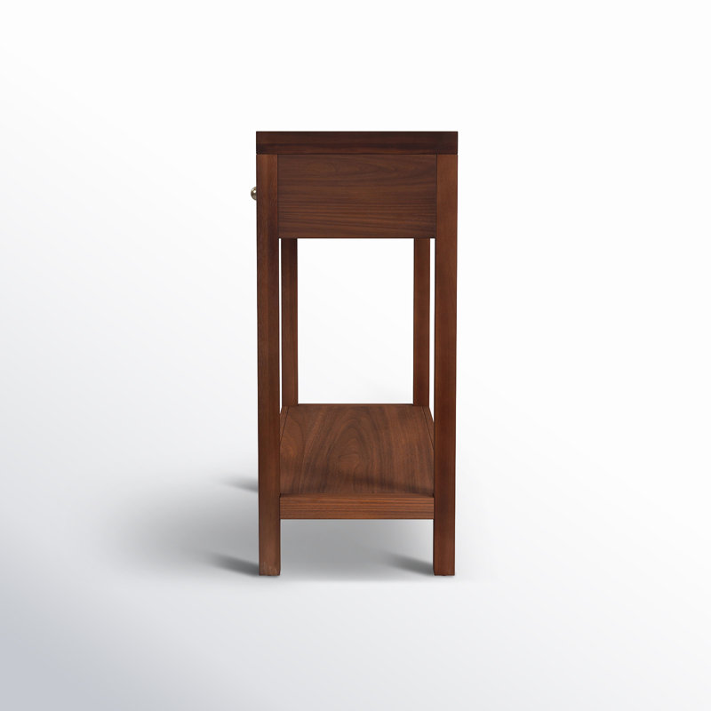 Nora 2 Drawer Console Table, Walnut