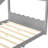 Queen House Floor Bed with Support Slats, Solid Wood Frame, No Box Spring Needed, and Open Construction-1891582144-1890033502