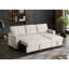 Canapé modulaire rembourré avec 3 sièges, méridienne convertible et rangement escamotable, tissu principal en lin beige, rembourrage en mousse, coussins de dossier amovibles, canapé-lit simple pour invités de nuit, largeur de 81,53 po, 52,47 po-1595789514