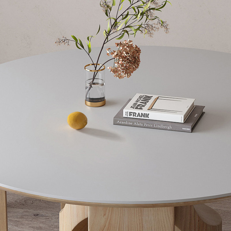 Evnika, H 29,52 po x L 43,3 po x l 43,3 po, Brun orangé, Blanc