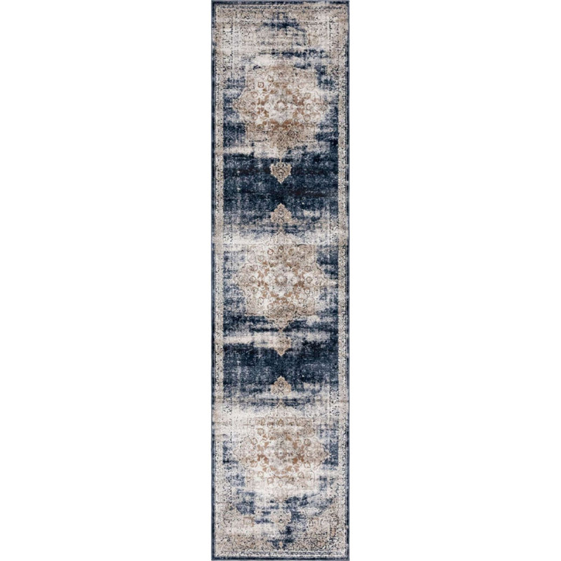 Parrado Ikat Indoor Rug, Runner 2'7" x 10'