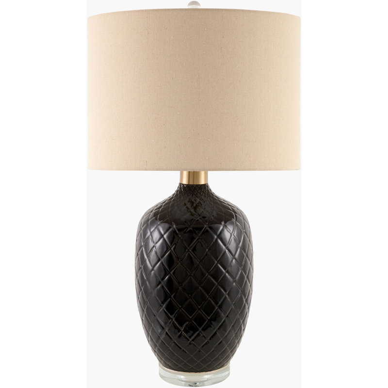 Lampe de table Delfora, Noir