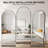 Arched Full Length Mirror with Stand, Aluminum Alloy Frame Floor Full Body Mirror-678386813-678386814