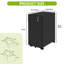 3-Drawer Lockable Steel Filing Cabinet for A4 and Letter, Metal Office Storage Unit with 2 Keys-675966868