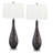 Amalfi 35" Dark Grey with Golden Dots Table Lamp
