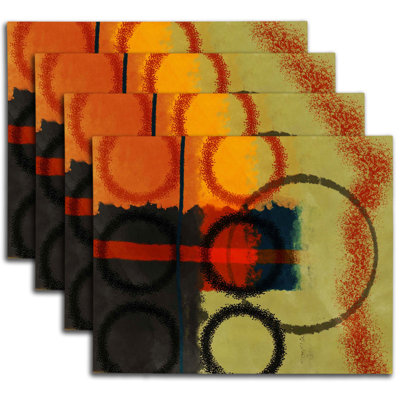 Napperon abstrait en polyester
