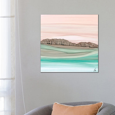 Distant Woods by Jan Matthews - Wrapped Canvas Print