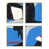 Beneath The Blue Set Of 4 Print by Andrea Stokes