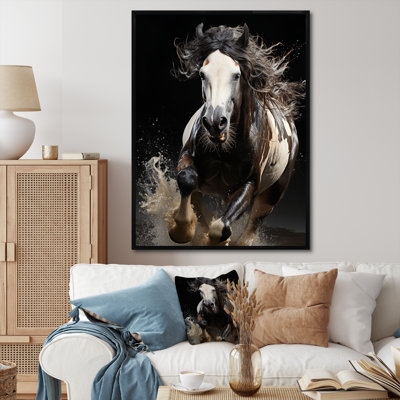 «White Horse Stallions Force II», reproductions d'art mural animaux