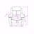 White Glider With Recliner Function With Led Light