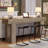 63 Inches Farmhouse Console Table – Extra Long Narrow Sofa Table Behind Couch, Rustic Wood Entryway Table-1770363341