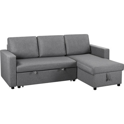 L Shaped Convertible Corner Sofa for Small Living Rooms