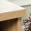 Table de chevet brune, tiroir et tablette, support de finition de chambre à coucher facile à assembler avec un look campagnard décontracté, installation simple et polyvalente