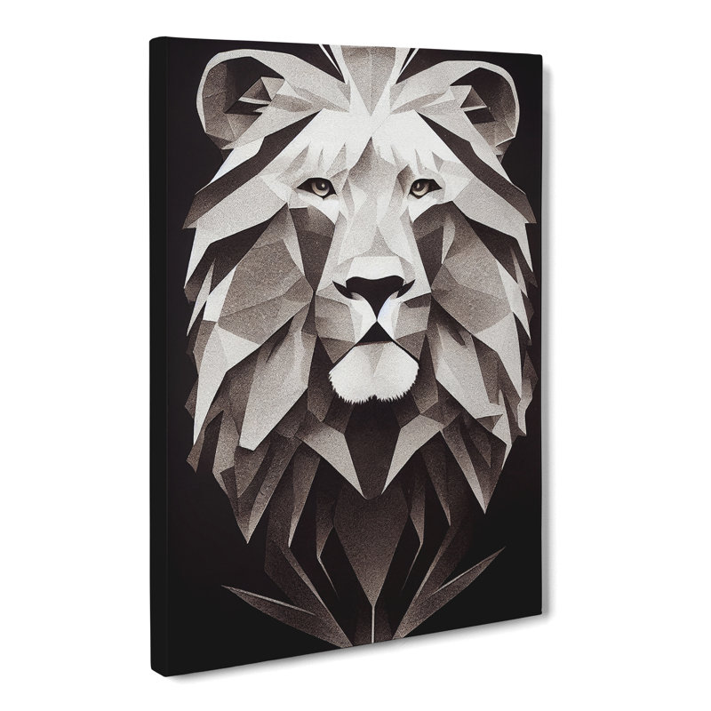Lion Fantasy - Wrapped Canvas, 76cm H x 50cm W x 3cm D