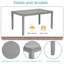 Table de salle à manger rectangulaire pour 4 personnes, table de salle à manger pour petits espaces