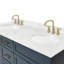 Meuble-lavabo double autoportant 72 po avec plateau en quartz Abell-94003700