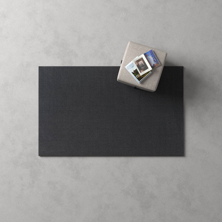 Crowe Wool Charcoal Gray Performance  Area Rug