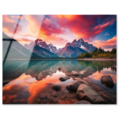 «Sunrise Peak Reflection Travel», reproduction de photo sur acrylique par Notoriart