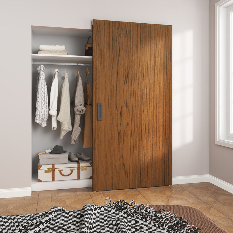  Concealed/Invisible Magic Sliding Barn Doors With Installation Hardware Kit, 36" x 86"