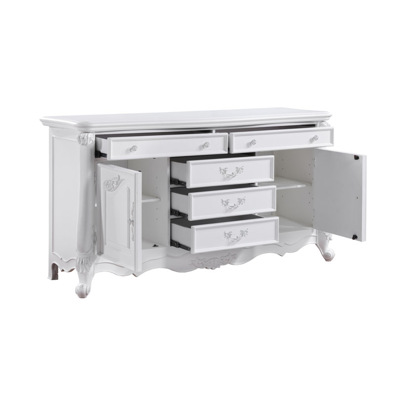 Commode à finition blanche