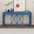 60'' Acacia Veneer Console Table With 4 Drawers, X-Design Entryway Table With Open Bottom Storage, Solid Acacia Legs-934939712