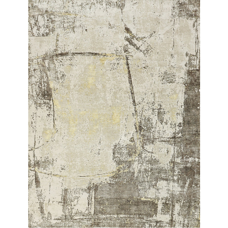 Tapis rectangulaire noué à la main, Rectangle 12 pi x 15 pi