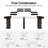 38-92" Extendable Folding Dining Table with Side Storage Shelves-318752348