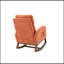 Chaise berçante de salon confortable Orange