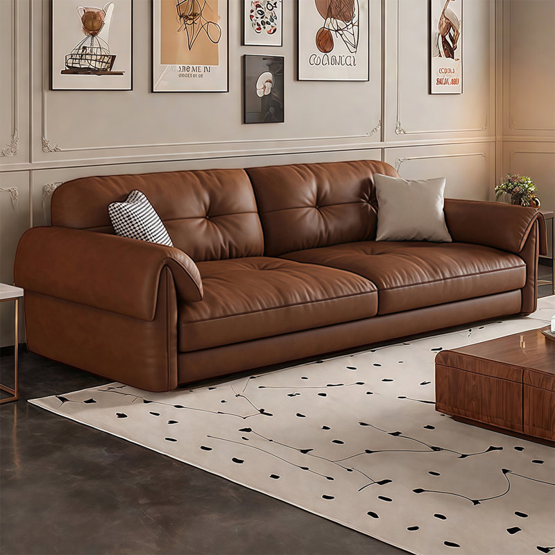 Canapé américain rétro et simple, H 33 po x l 74,80 po x P 39,37 po, 4
