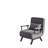 Convertible folding chair bed with 5-position adjustable backrest, comfy sleeper sofa for small spaces, light grey