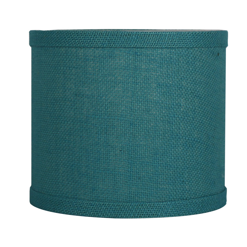 Ganya Burlap Drum Lamp Shade, Spa, 7" H x 8" W x 8" D
