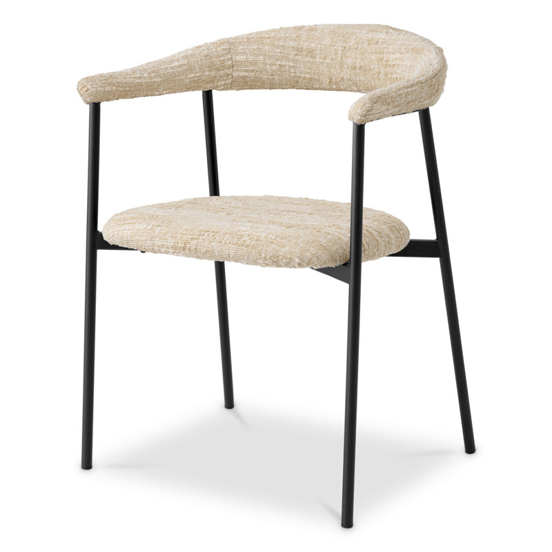 Julio Upholstered Arm Chair, Boucle Sonata Cream