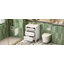 Ensemble de meuble-lavabo de 24 po avec lavabo en céramique, ensemble de meuble-lavabo simple autoportant avec 3 tiroirs, rangement pour salle de bain en bois massif-133526545-133526546