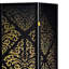 Black 4 Privacy Separating Screen - Traditional Design With Enchanting , 72.2" Height X 69.5" Width 0.73" Depth For Metal Hinges, H W D